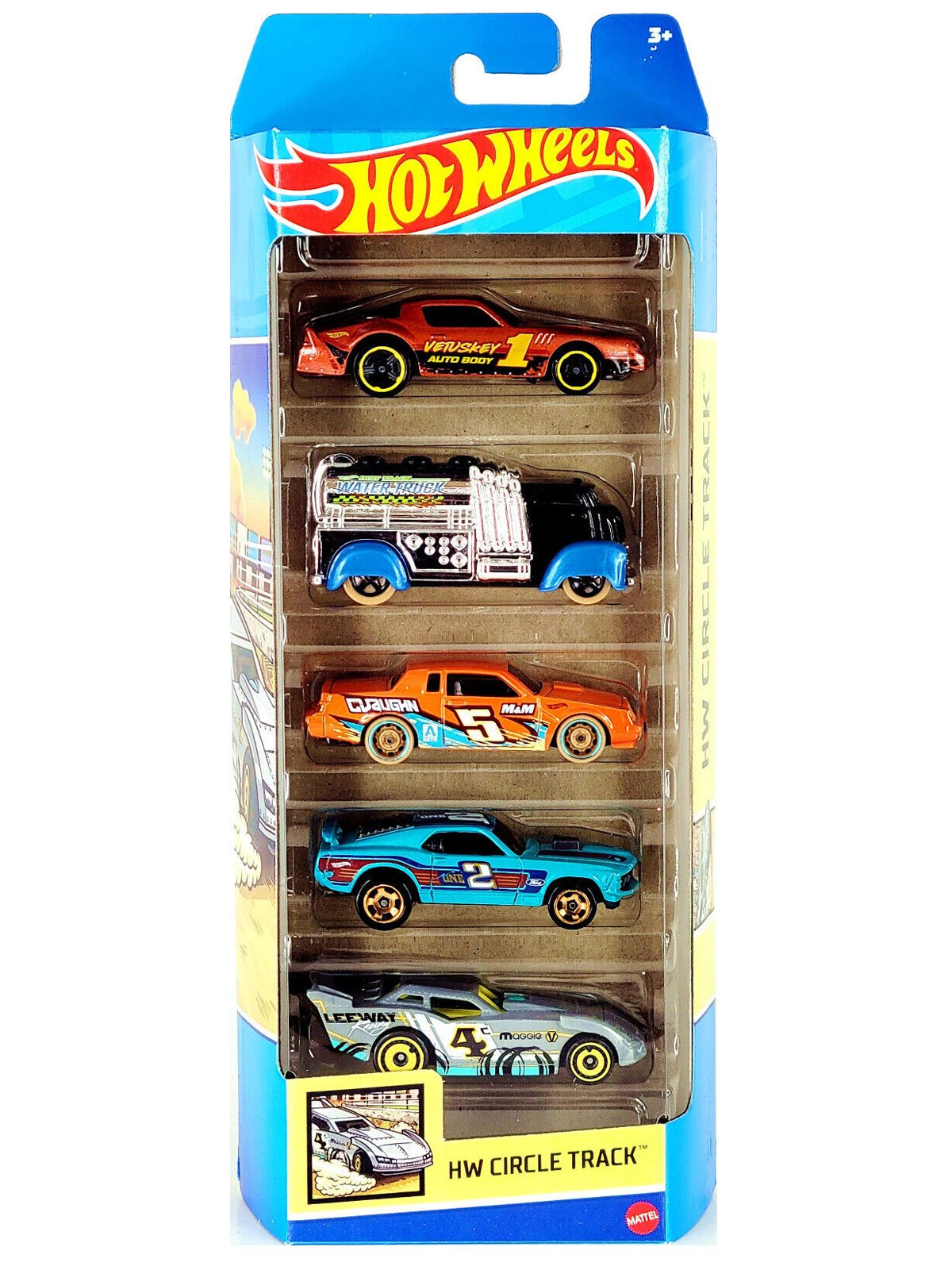 Pacote 5 de Carro da Hot Wheels - Mattel | Casa Spnola