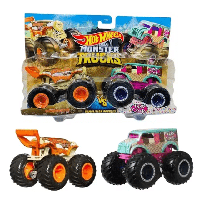 Hot Wheels Monster Trucks (2 Veículos) - Mattel