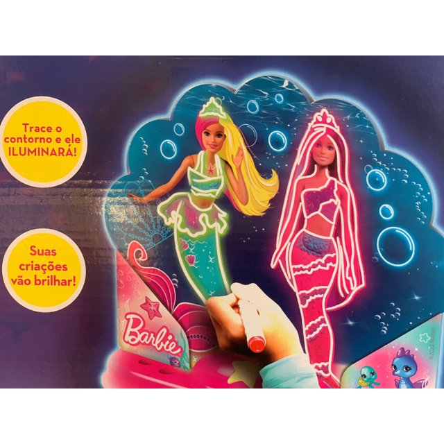 Barbie Pinte E Ilumine Fadas Fun - Papellotti