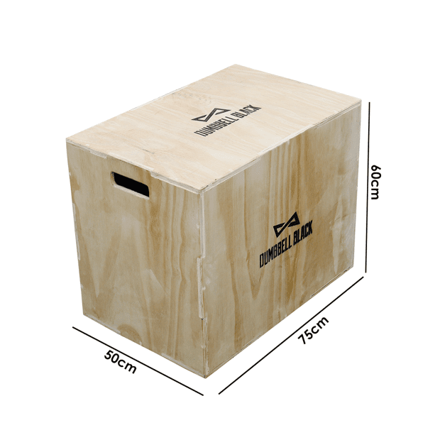 Kit 5 Caixotes Crossfit 15mm 3x1 para Montagem Dumbbell Black