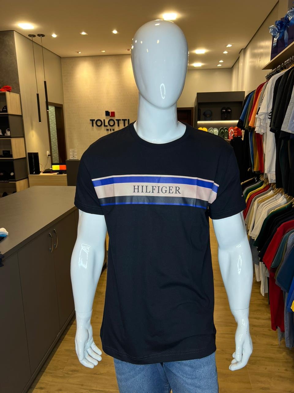 Camiseta Tommy Hilfiger Branco ABMW0MW29670