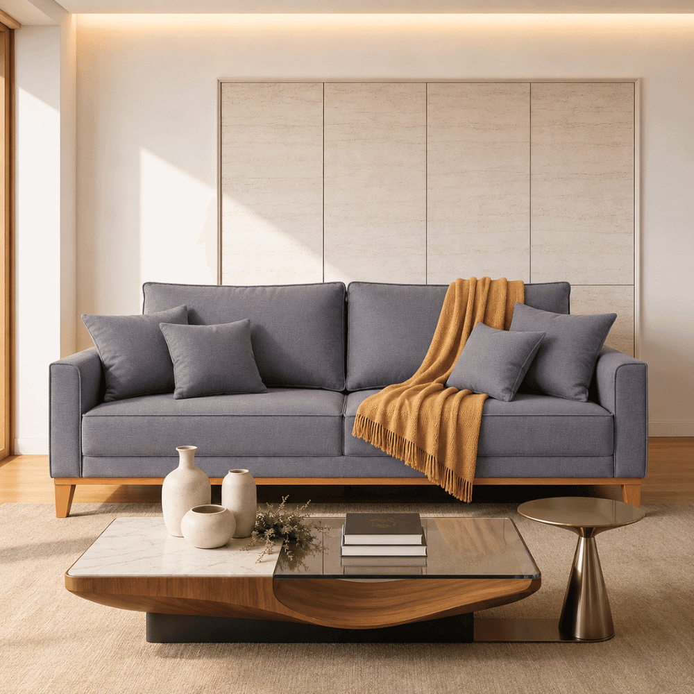 Sofá Beny 1,80m Living com Espuma D26 Soft e Molas | Casa Imperial