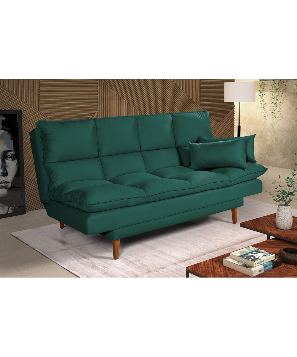 Sofá Cama Andorra Suede Casa Imperial