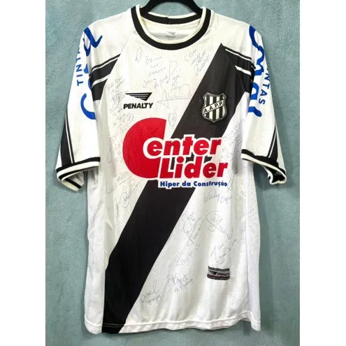 Camisa da Ponte Preta 2001 Home- Autografada