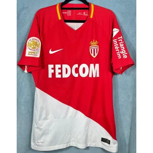 Camisa do Mônaco De Jogo 2017/18 Home- Jemerson