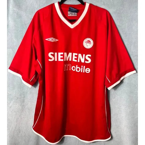 Camisa do Olympiacos De Jogo 2003/04 Third- Giovanni