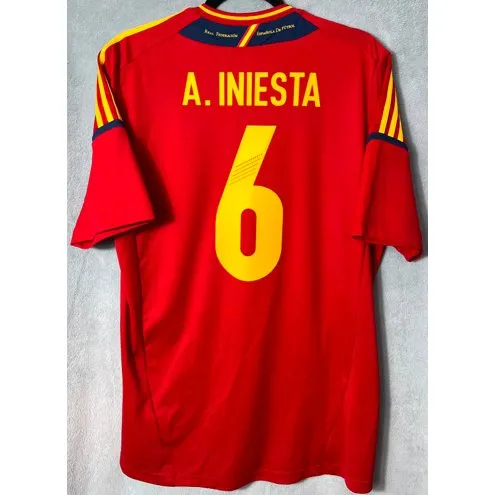 Camisa da Seleção da Espanha Euro 2012 Home- Iniesta