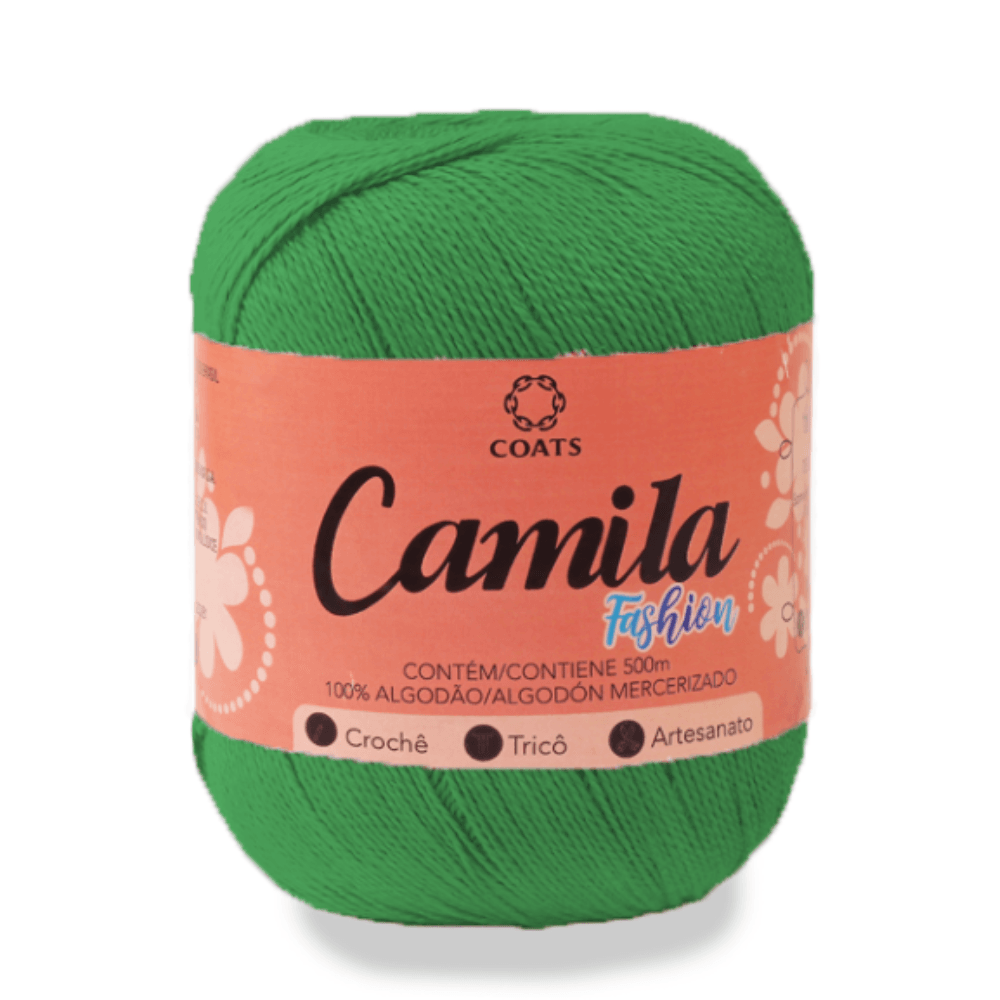 Linha Camila Fashion 500m | Fio 100% Algodão para Crochê | Vitrine