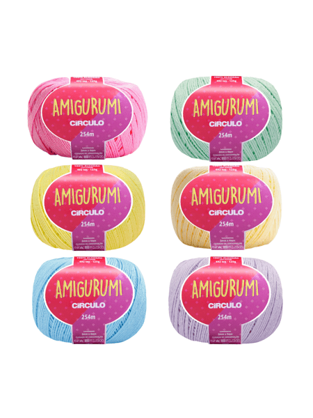 Kit Fios Amigurumi - Tons Candy Color
