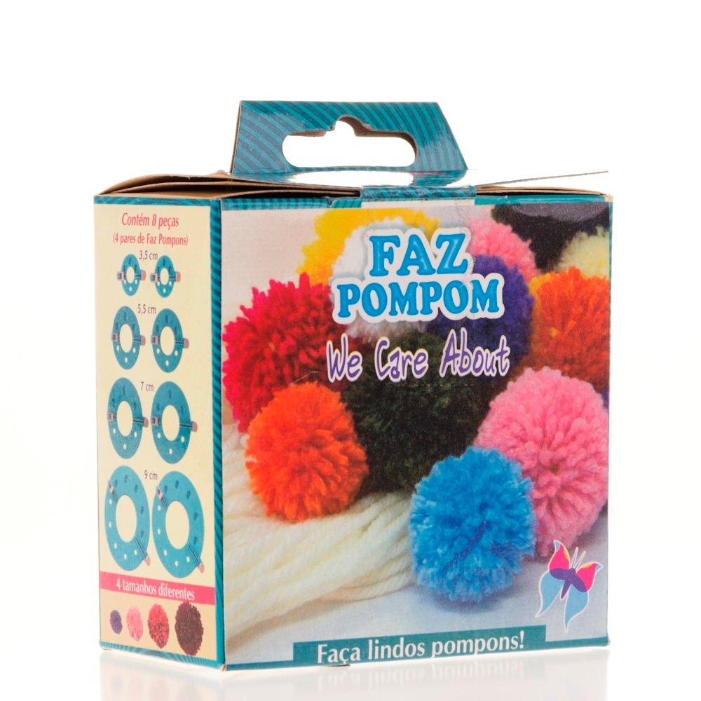 Kit Fábrica de Pompom com 4 Pares | Vitrine do Artesanato