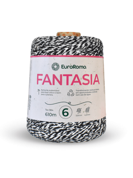 Barbante Euroroma Fantasia Nº6 600g | Vitrine do Artesanato