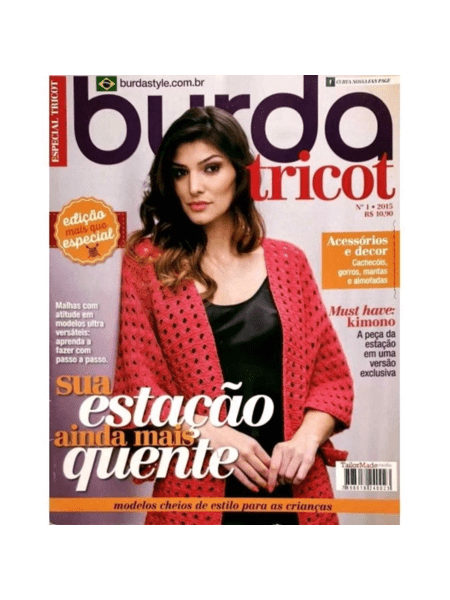 Revista Burda Tricot Nº01 - Sua Estação ainda mais quente