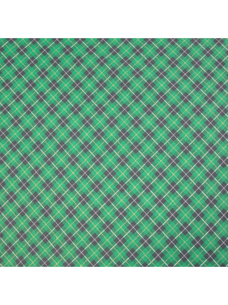 Tecido Tricoline Modena Ibirapuera Têxtil - Xadrez Verde