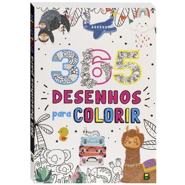 Livro De 365 Desenhos Para Colorir Dinossauros Todo Livro – Ref