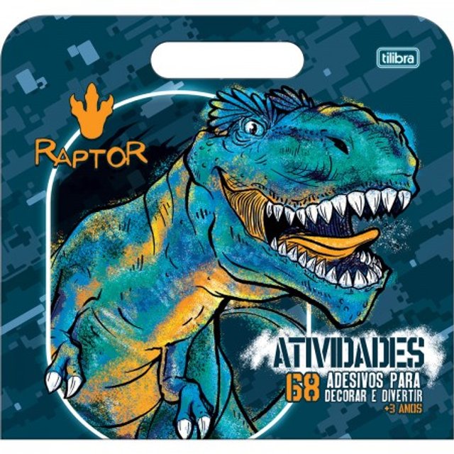 Caderno para colorir pintar - 200 Desenhos - Raptor Art - Caderno