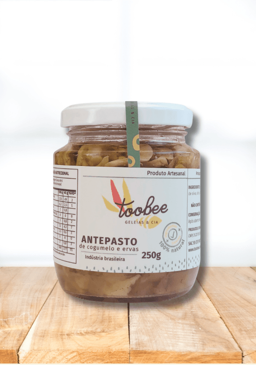 Antepasto de Cogumelo 250g | TooBee Geleias e Cia