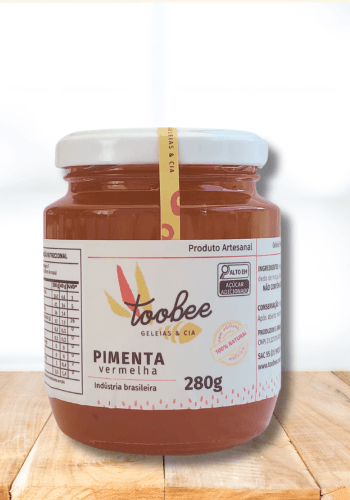 Geleia de Pimenta Vermelha 280g | TooBee Geleias e Cia