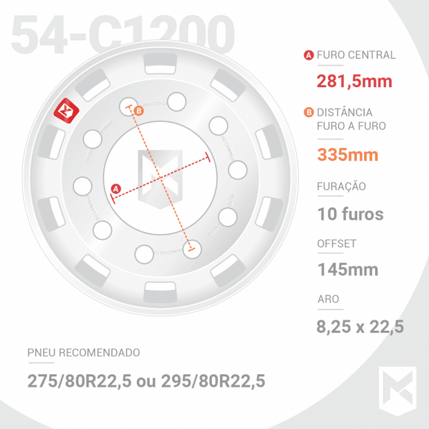 Roda De Alum nio Aro 22 5 X 8 25 Chanfrada Mundo Do Caminh o roda-de-alum-nio-aro-22-5-x-8-25-chanfrada-mundo-do-caminh-o