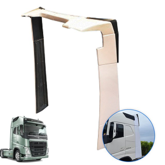 Defletor de Ar Modelo original Rebaixado para Caminhão Volvo FH  Globetrotter após 2015