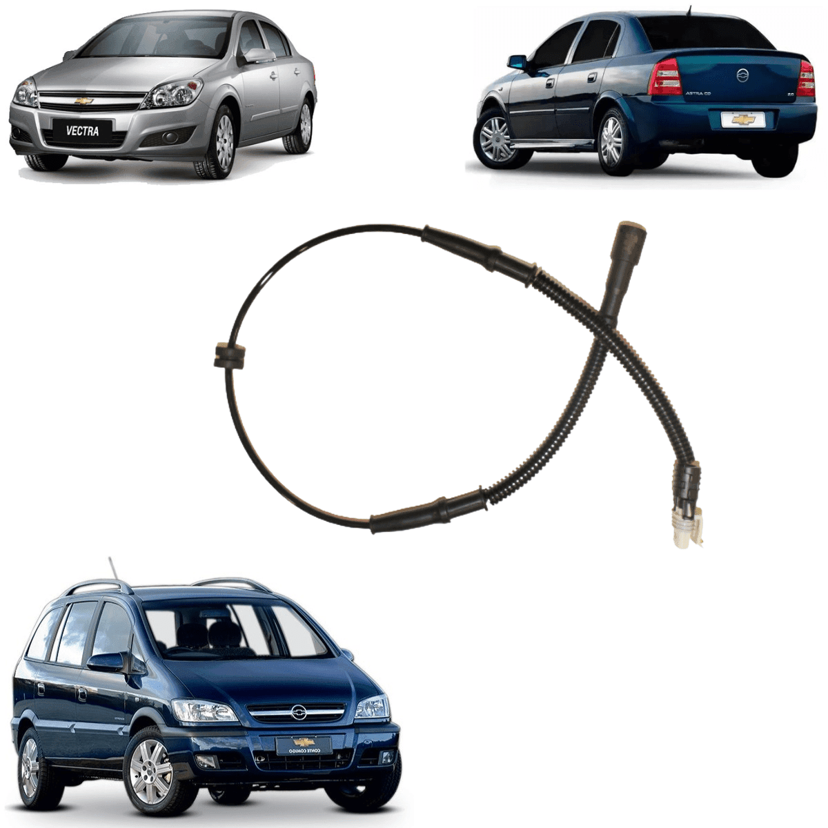 Kit Sensor e Chicote Abs Dianteiro Astra Zafira 1999 A 2012 | Best