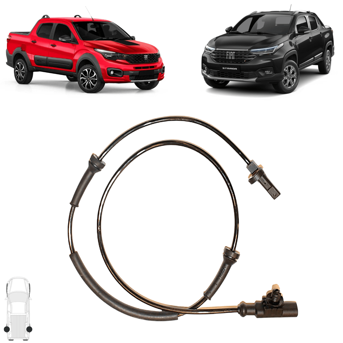 Sensor ABS Traseiro Nova Strada 2020, 2021, 2022 52128493 | Best Part