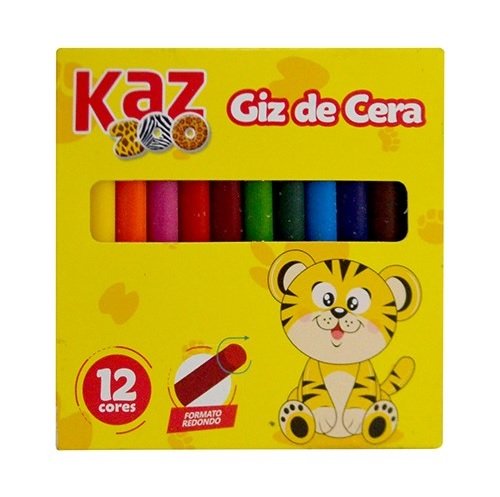 Giz de Cera Zoo | Kaz | Lilápis Papelaria