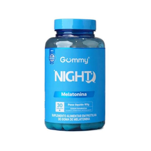 Goma Melatonina Gummy Night Framboesa 90g Contém 30 Unidades | Grazi ...