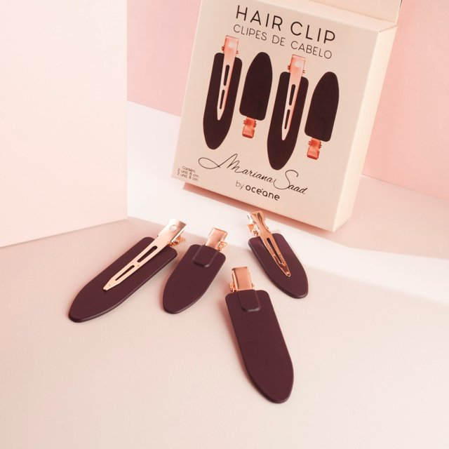 Clipes Cabelo Mariana Saad Hair Clip Contém 2 Unidades 6Cm e 2 Unidades 8Cm