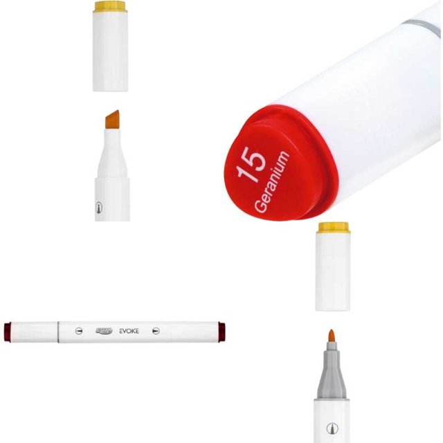 Marcador Criativo Artístico 48 Cores Evoke Dual Marker BRW