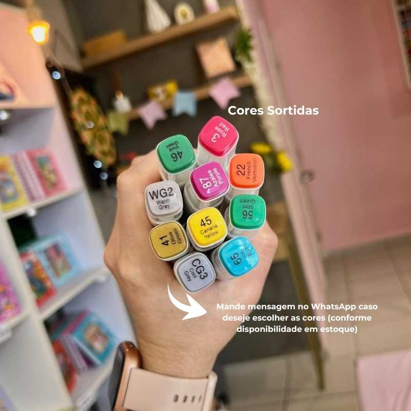 Caneta Touch Kit 10 Cores Sortidas Art Marker Magic Kids