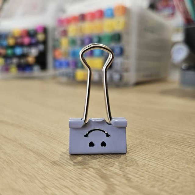 Prendedor de Papel CiS Binder Clips 19mm Emoji | Donadane Papelaria ®