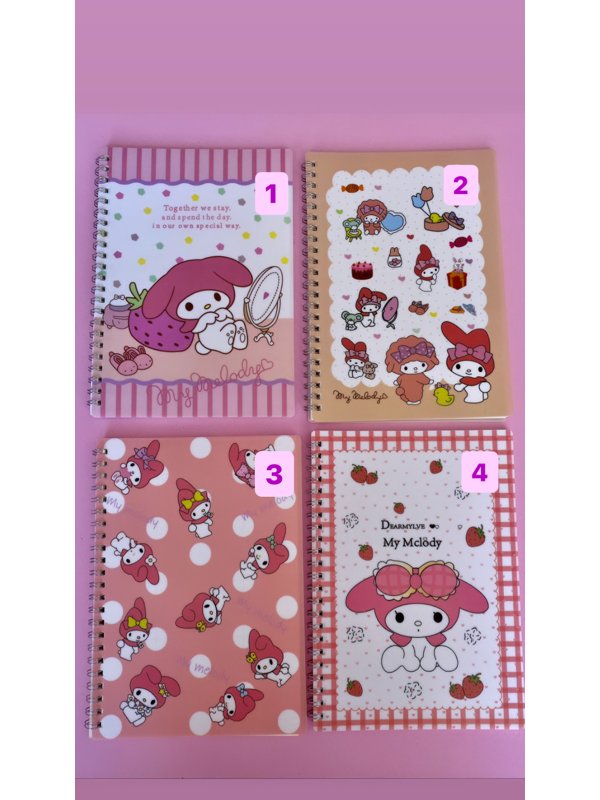 Caderno A5 my melody | Milly paper