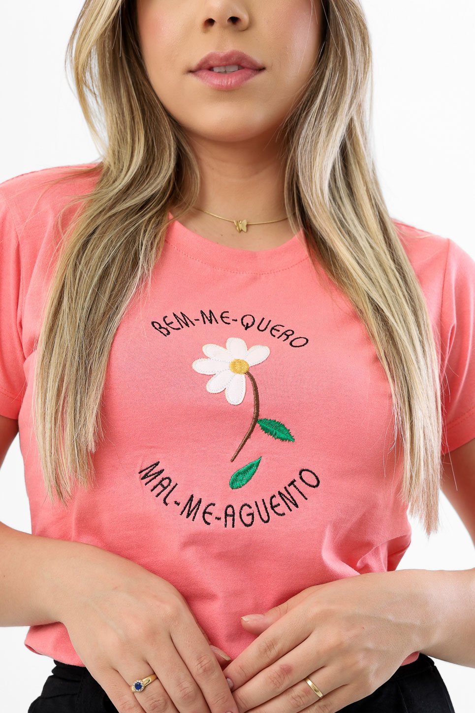 T-SHIRT LISA SEM ESTAMPA - ROSA PINK, Atacado Tshirt