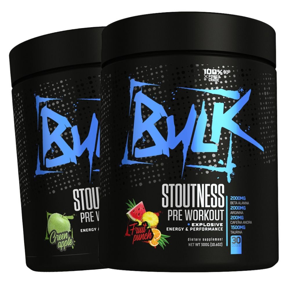 Kit 2x Pré Treino Stoutness Pre Workout Bulk Nutrition