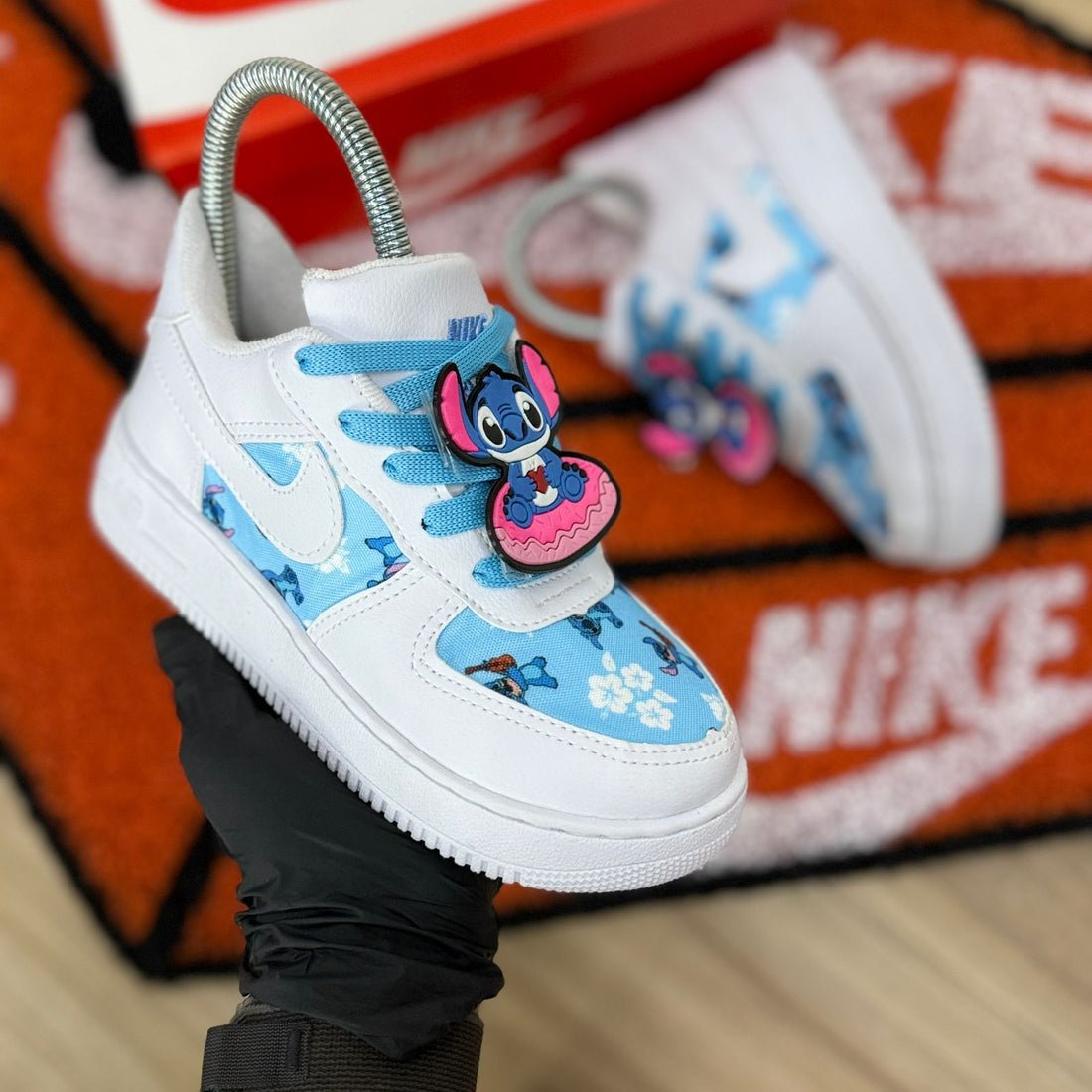 Stitch Custom Air Air Force Stitch Vert Tênis Air Force Lilo