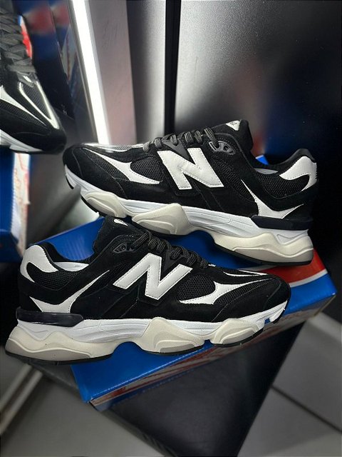 Tênis New Balance 9060 Preto/ Branco | WF GRIFES E SURF
