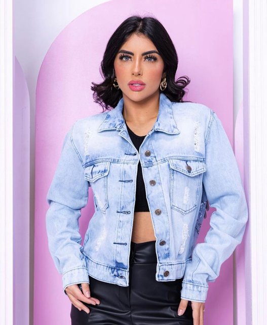 Jaqueta jeans online feminina barata