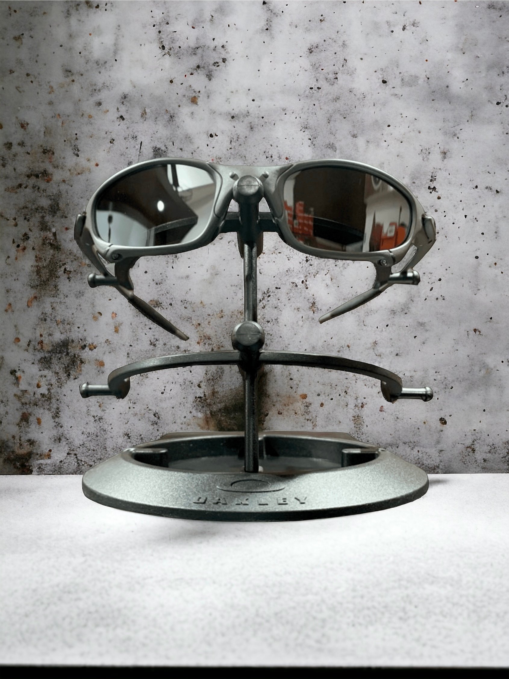 óculos de sol Juliet Oakley Cinza Feminino e Masculino Metal