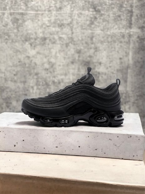 NIKE AIR MAX 97 PLUS PRETO REFLETIVO PL 56431 | WF GRIFES E SURF