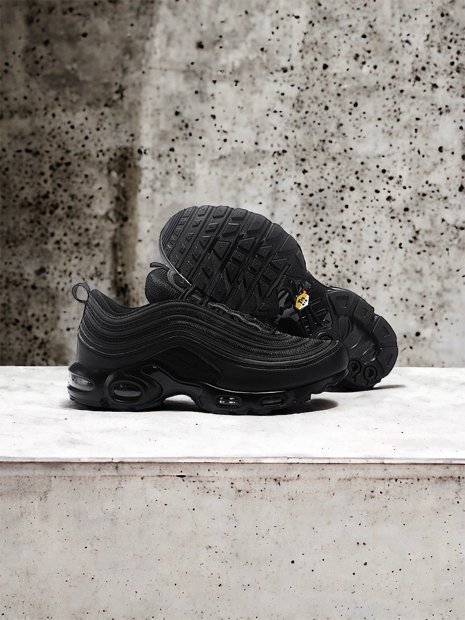 NIKE AIR MAX 97 PLUS PRETO REFLETIVO PL 56431 | WF GRIFES E SURF