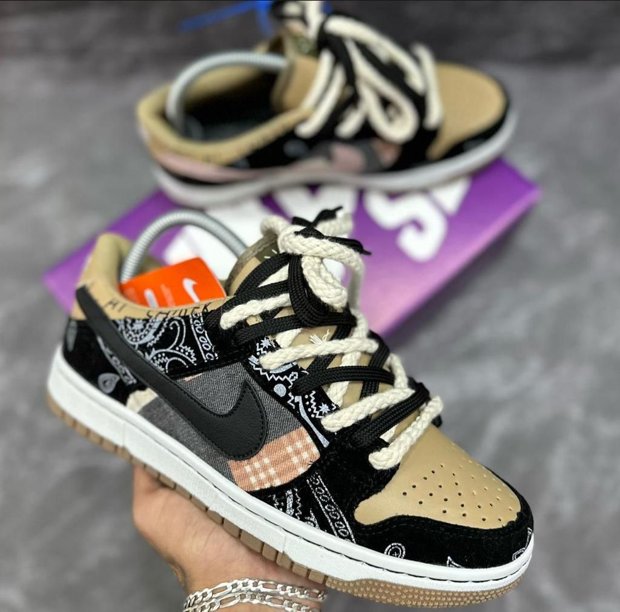 NIKE SB 箱 ①us9.0 Nike SB Dunk Low Pro QS X April Skateboards Little Kids Shoe