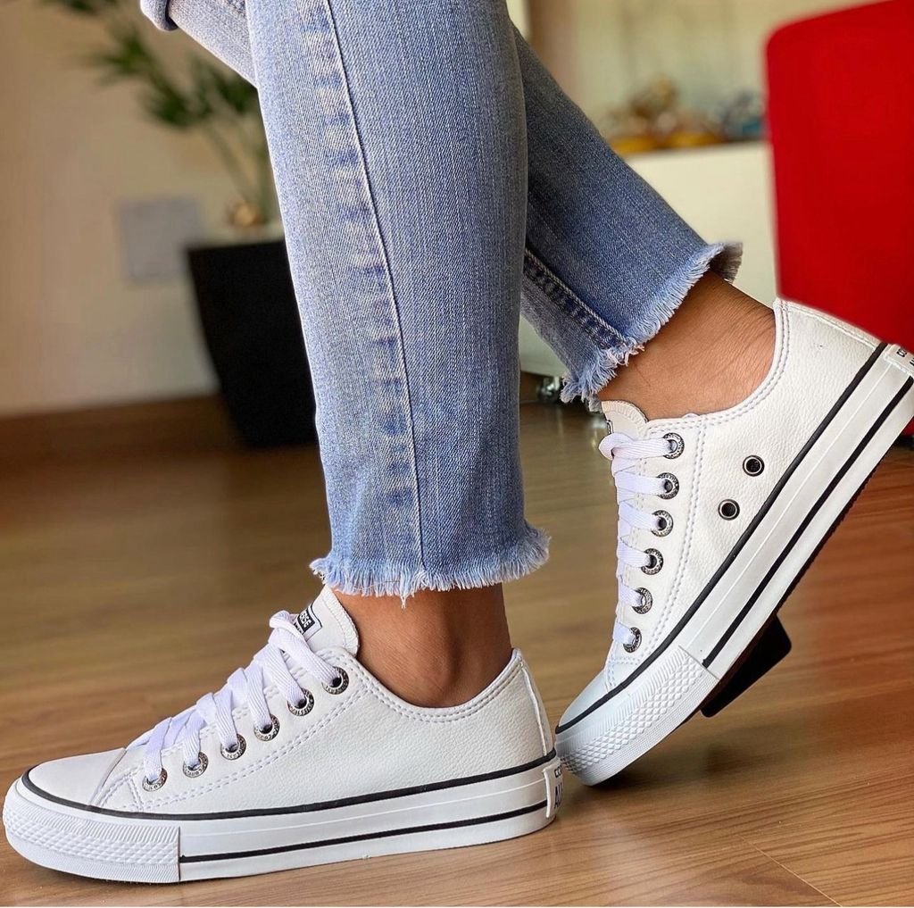 All star hotsell branco no pe