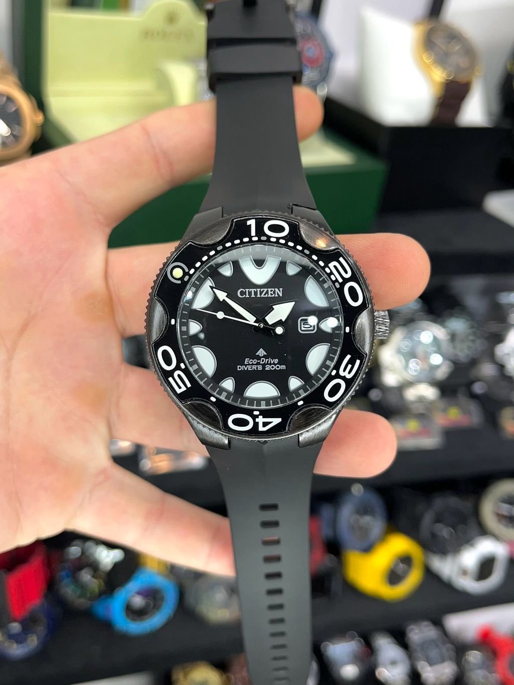 Relógio Aqualand Orca Dive Dorracha All Back Cod SG4062 | WF