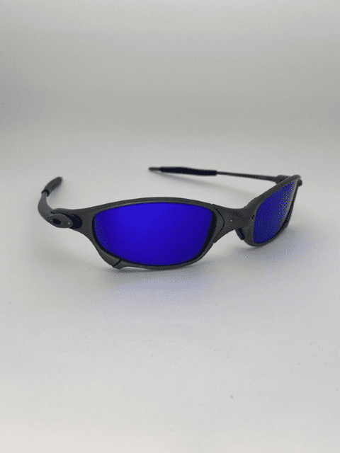 ÓCULOS DE SOL OAKLEY JULIET - LENTE AZUL DARK BLUE ARMAÇÃO CINZA oakley  9025DB1