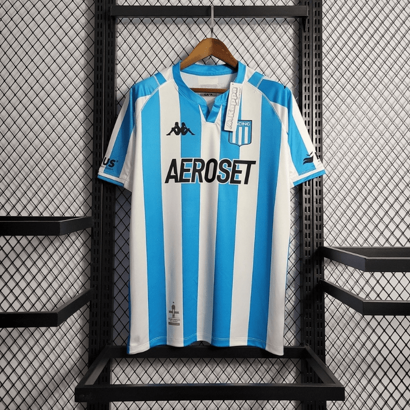 Camisa de Racing Club I Futebol Camiseta 2022/23 cód KL7459