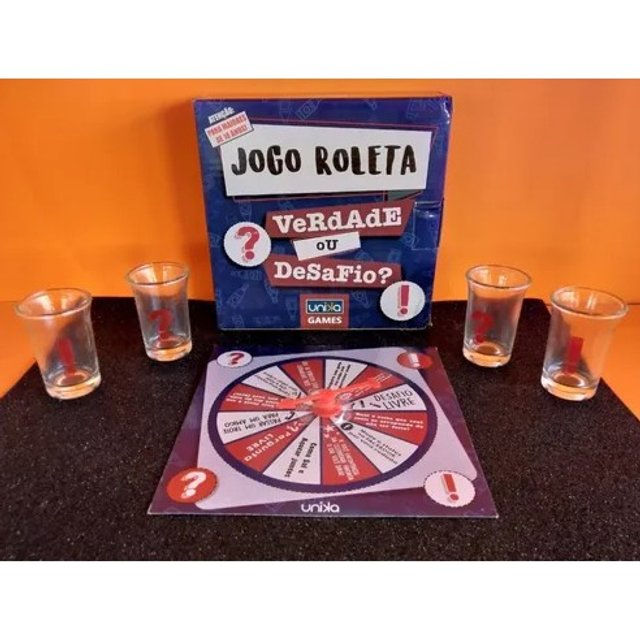 Roleta Desafio Jogo shot Bebida desafio divertido com copo dose