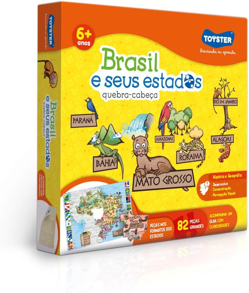 Princesa - Quebra-Cabeça 48 Peças Grandão - Toyster Brinquedos - Toyster