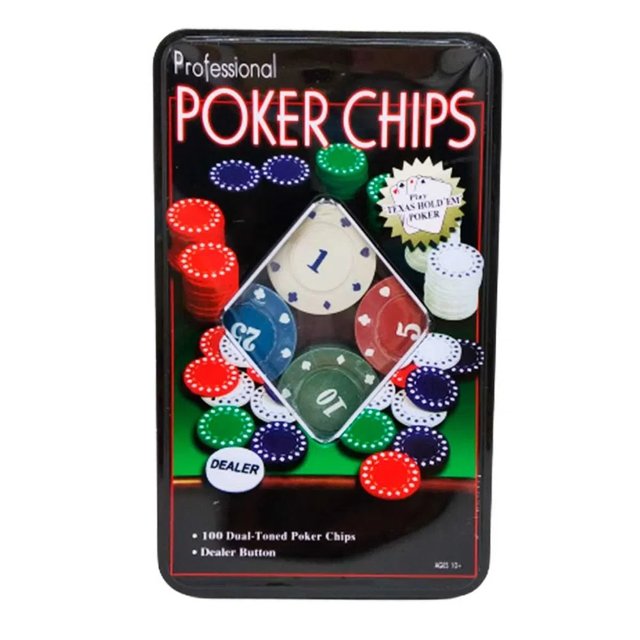 Jogo De Lata Poker Texas Hold'em Poker Set