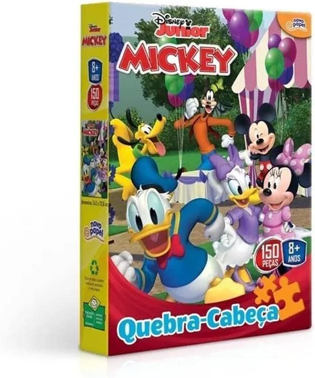 Quebra Cabeça Mickey 100 peças Hasbro - Loja EBEG