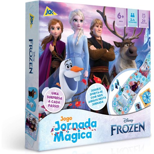 Jogo De Tabuleiro Trilha Personagem Frozen Educativo 2-4 Jog